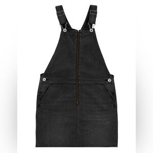 OshKosh B'gosh Girls Black Denim Skirt Overalls